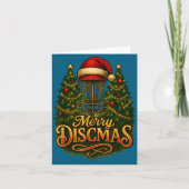 Christmas Disc Golf Merry Discmas  カード (正面)