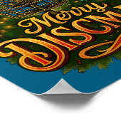 Christmas Disc Golf Merry Discmas  ポスター (角)