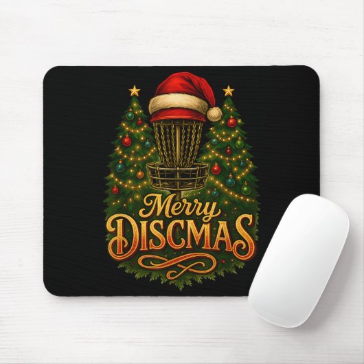 Christmas Disc Golf Merry Discmas  マウスパッド (マウス)