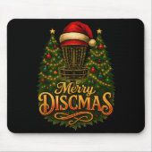 Christmas Disc Golf Merry Discmas  マウスパッド (正面)