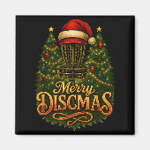 Christmas Disc Golf Merry Discmas  マグネット (正面)