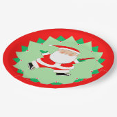 Christmas Disc Golf Party ペーパープレート (アングル)