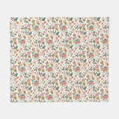 Christmas Ditsy Doodles  フリースブランケット (正面(横))