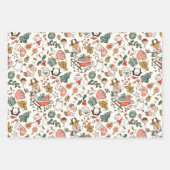 Christmas Ditsy Doodles  ラッピングペーパーシート (正面3)