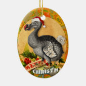 Christmas Dodo Bird セラミックオーナメント (裏面)