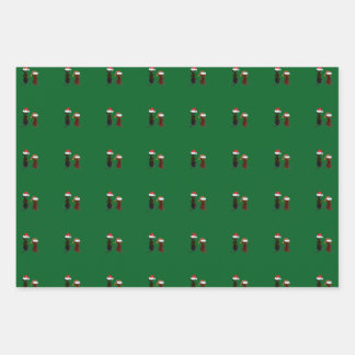 christmas dog ラッピングペーパーシート