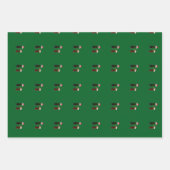 christmas dog ラッピングペーパーシート (正面)