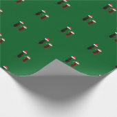 christmas dog ラッピングペーパー (角)