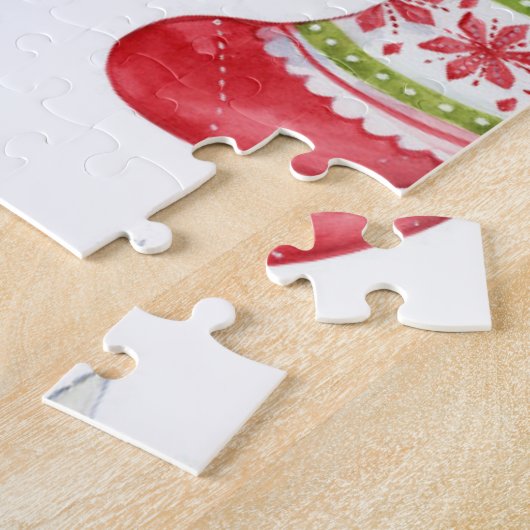 Christmas Dog & Cat ジグソーパズル (側面)