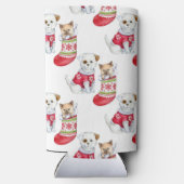 Christmas Dog & Cat スリム缶クーラー (裏面)