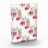 Christmas Dog & Cat フォトブロック (左)