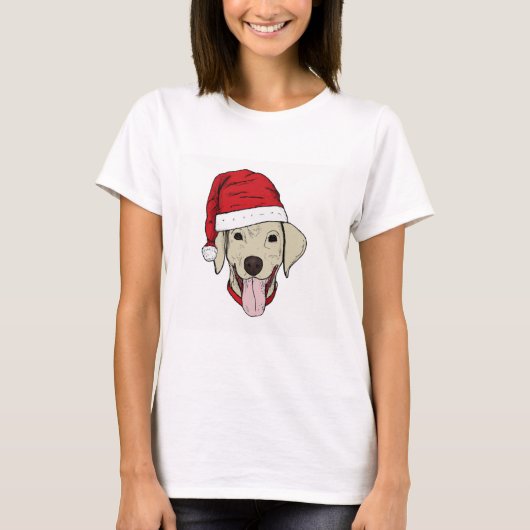 Christmas Dog Collection Design T-Shirt Tシャツ (正面)