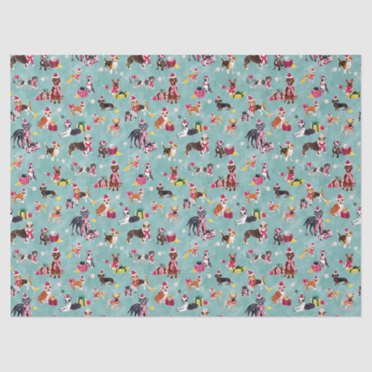 CHRISTMAS DOG CUTENESS 薄葉紙 (正面)