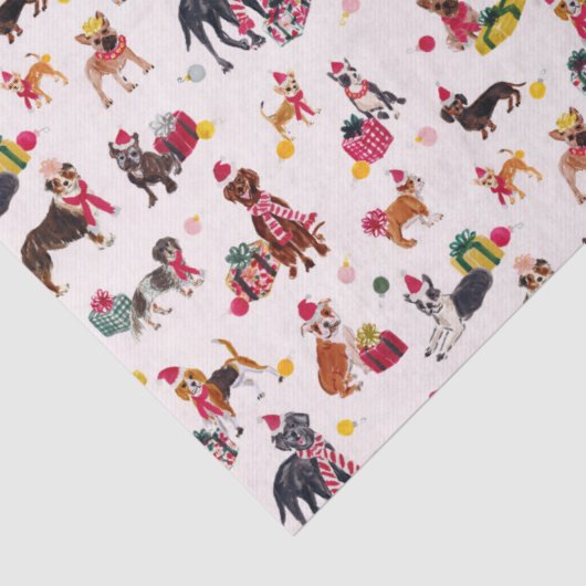 CHRISTMAS DOG CUTENESS CREAM 薄葉紙 (詳細)