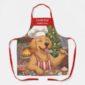 Christmas Dog Holiday Baking Apron エプロン (正面)