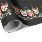 Christmas Dog Owner Gift Holiday Merry Woofmas ラッピングペーパー (ロールコーナー)