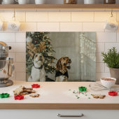 Christmas Dogs Cutting Board Holiday Gift カッティングボード