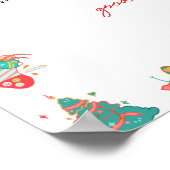 Christmas Don't say baby shower game ポスター (角)