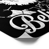 Christmas Don't Stop Believin' Santa Outline ポスター (角)