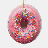 CHRISTMAS DONUT ORNAMENT PINK SPRINKLES セラミックオーナメント (左)