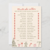 Christmas Doodle He said She said Card 招待状 (正面)