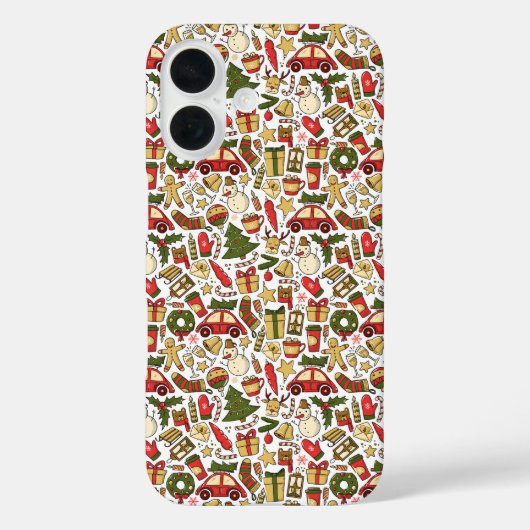Christmas Doodle iPhone / iPad case Case-Mate iPhoneケース (裏面)