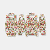 Christmas Doodle Pattern Favor Box フェイバーボックス (折り畳みなし)