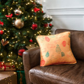 Christmas Doodle Pattern | Snowmen, Trees & Candy  クッション