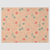 Christmas Doodle Pattern | Snowmen, Trees & Candy  薄葉紙 (正面)