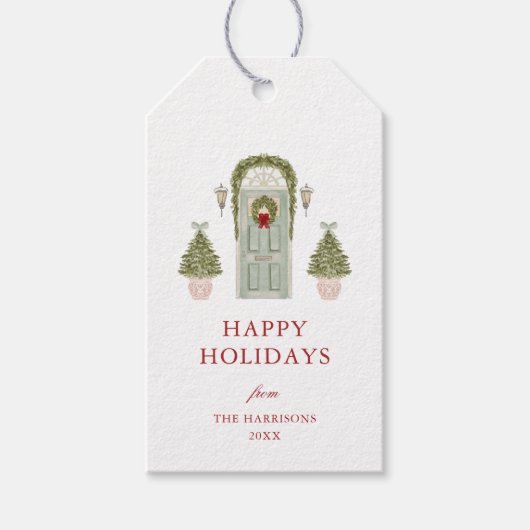 Christmas Door ギフトタグ (正面)