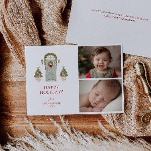 Christmas Door Photo シーズンカード