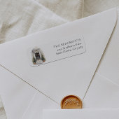 Christmas Door Return Address Label ラベル