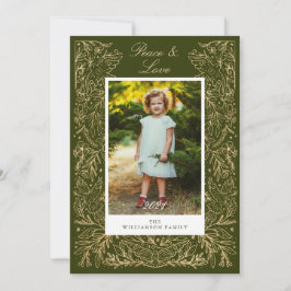 Christmas Doves Of Peace & Loveフローラ枠写真 シーズンカード