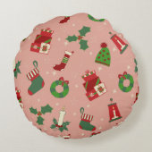 Christmas Drawing  ラウンドクッション (裏面)