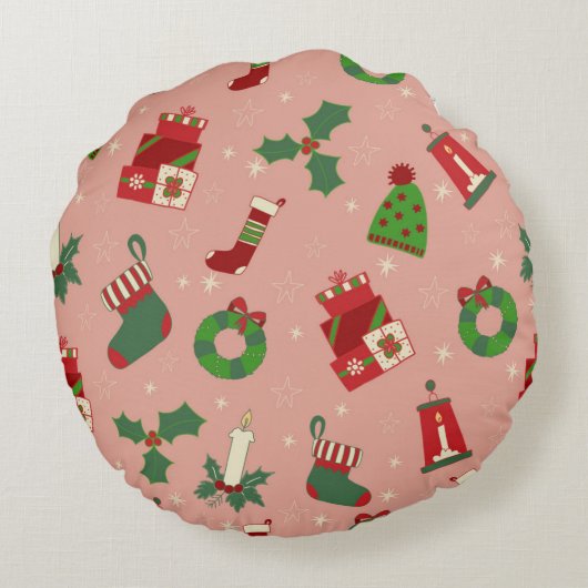 Christmas Drawing  ラウンドクッション (裏面)