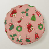 Christmas Drawing  ラウンドクッション (裏面)