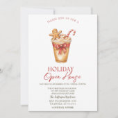 Christmas Drink Gingerbread Holiday Open House  招待状 (正面)
