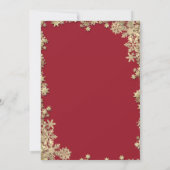 Christmas Drink Santa Hat Stars Christmas 招待状 (裏面)