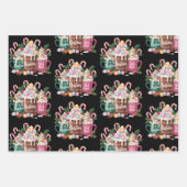 Christmas Drinks Pink Coquette Gingerbread Coffee  ラッピングペーパーシート (正面)