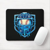 Christmas Drip Baseball Catcher Mask Ice Cream Dri マウスパッド (マウス)