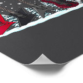 Christmas Electric Guitars Metalhead Guitarist Xma ポスター (角)