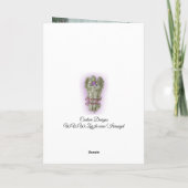 Christmas elegance card gold and red Victorian シーズンカード (裏面)