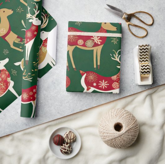 Christmas Elegance n18 ラッピングペーパー (クラフト)