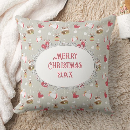 Christmas Elements Angels Birdies クッション (ブランケット)