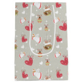 Christmas Elements Angels Birdies ミディアムペーパーバッグ (裏面)