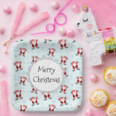 Christmas Elements Santa Claus ペーパープレート (パーティー)