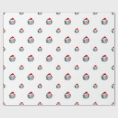 Christmas elephant cartoon ラッピングペーパー (フラット)