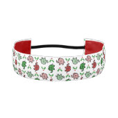 Christmas Elephant Pattern Headband アスレチックヘッドバンド (正面)