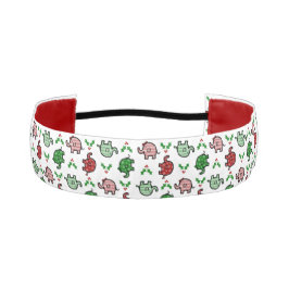 Christmas Elephant Pattern Headband アスレチックヘッドバンド