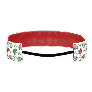Christmas Elephant Pattern Headband アスレチックヘッドバンド